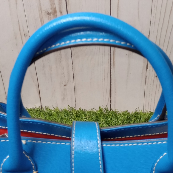 Bright Blue Dooney & Bourke Saffiano Leather Tote - Picture 6 of 17